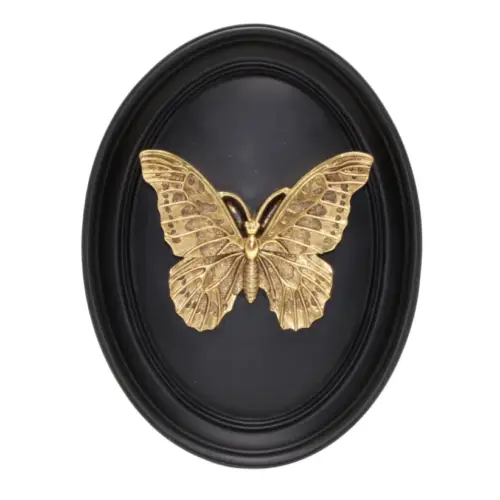 Black And Gold Butterfly Wall Art