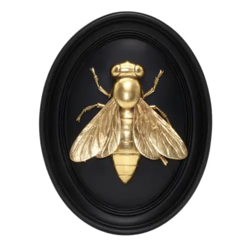 Black And Gold Bee Wall Art