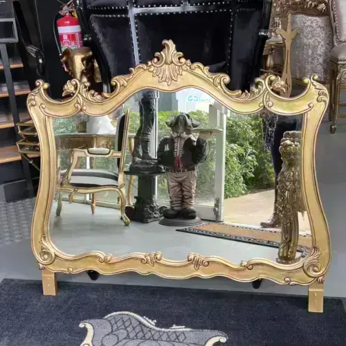 Baroque French Antique Gold Dresser Mirror