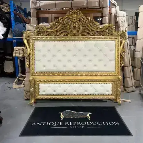 French Empire Baroque Carved Queen Bed - SOLD