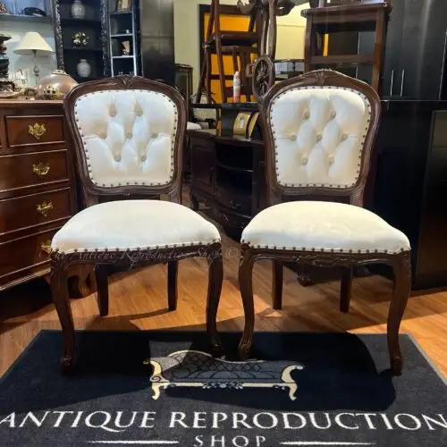 Louis Rose Carved Dining Chair - Medium Tea Brown