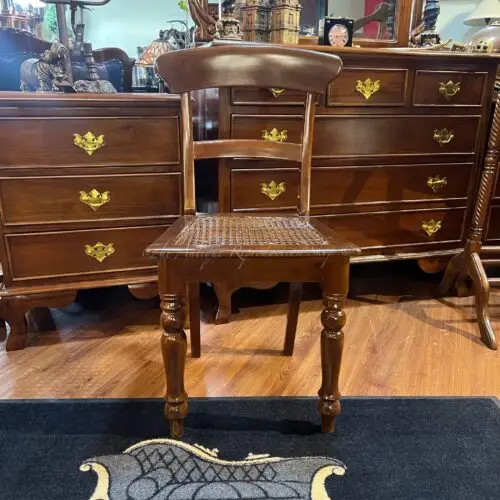 Colonial Rail Back Dining Chair - Pecan