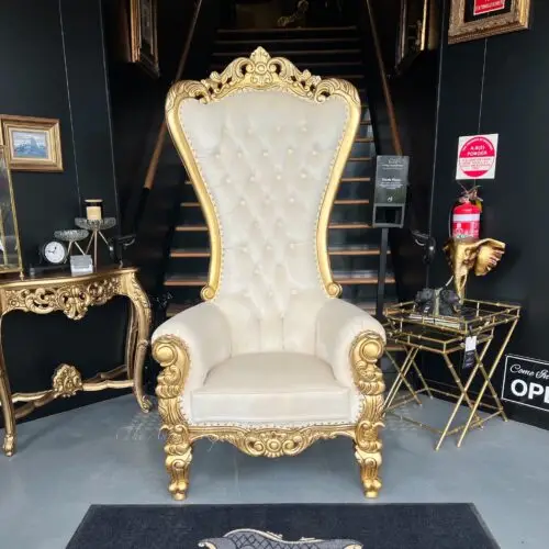 French Alice Throne - Antique Gold - Available 25/11/25