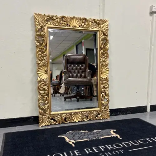 Baroque French Antique Gold Mirror