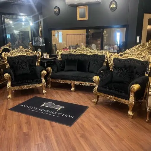 Baroque Rococo 3 Piece Lounge Set