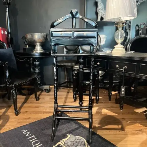 Barley Twist Gentleman's Valet Suit Stand - Black