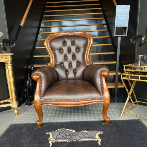 Grandfather Chair - Medium Tea Brown