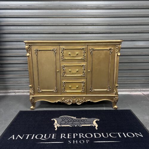 French Baroque Sideboard Buffet - Antique Gold SOLD
