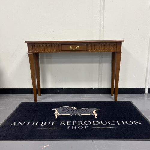Art Deco Style Console Table - Pecan Finish