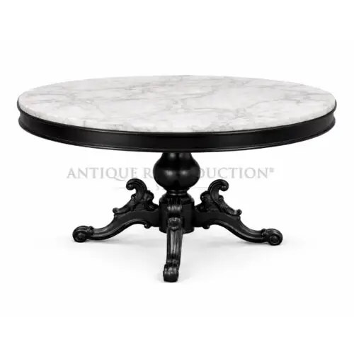 Black Marble Regency Gallery Table 120cm Regency Noir Collection