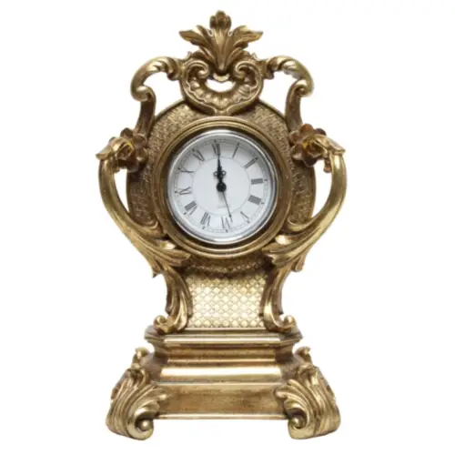Ornate Gold Mantle Clock 36cm