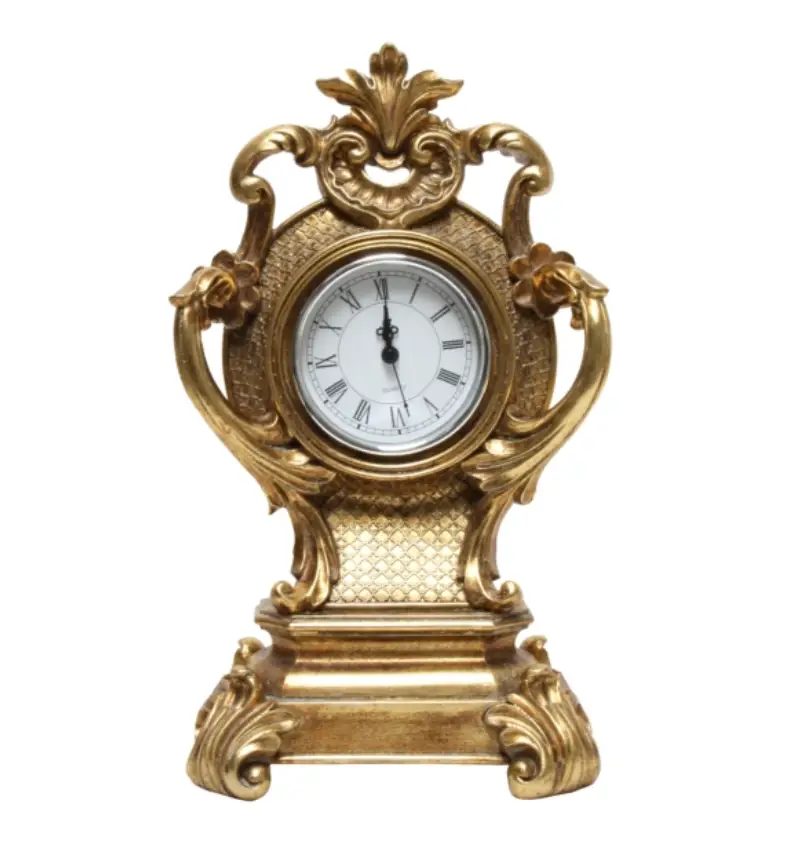 Ornate Gold Mantle Clock 36cm